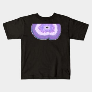 Purple Agate Slice Kids T-Shirt